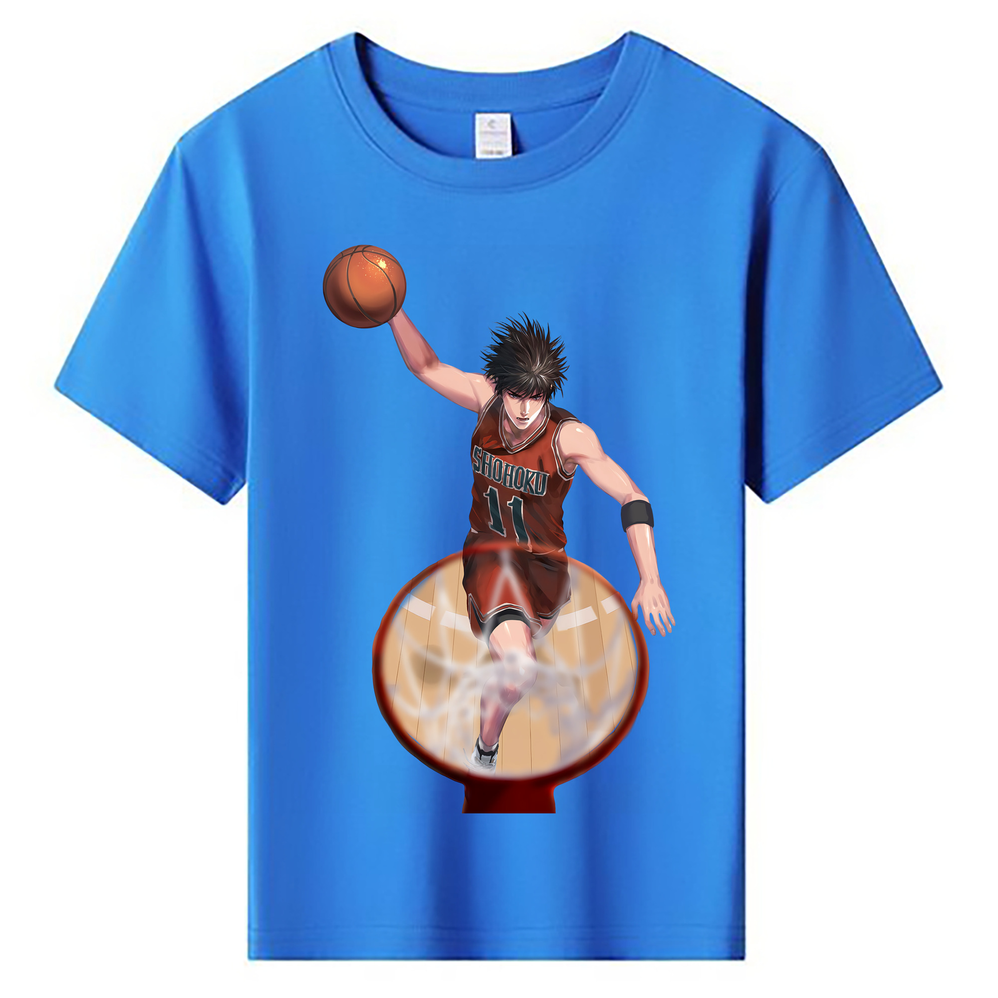 （画像用） SLAM DUNK／スラムダンク 綿100％キッズTシャツ（フロントプリント）